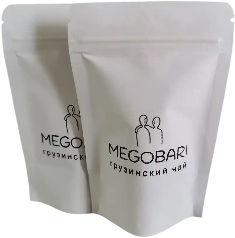 Two branded tea packages